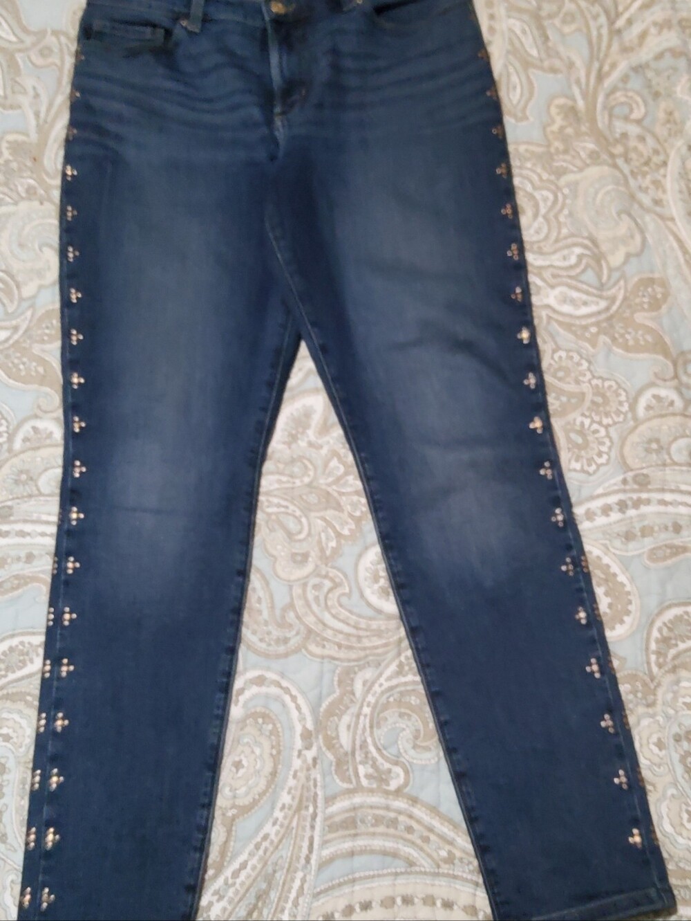 Lee Women's Dark Blue Skinny Jeans with Side Stud Detail